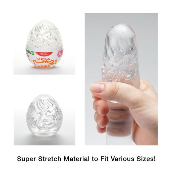 Мастурбатор-яйце Tenga Keith Haring Egg Street Sex Aura | Зображення 2