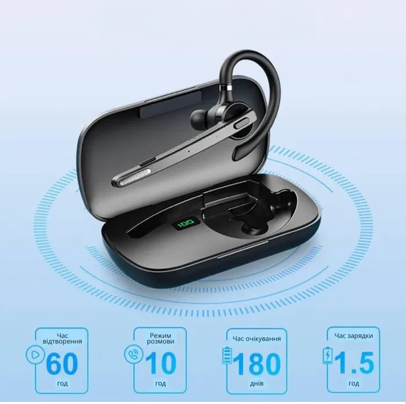 BLUETOOTH гарнітура NEW BEE M53 з функцією шумозаглушення | Зображення 5