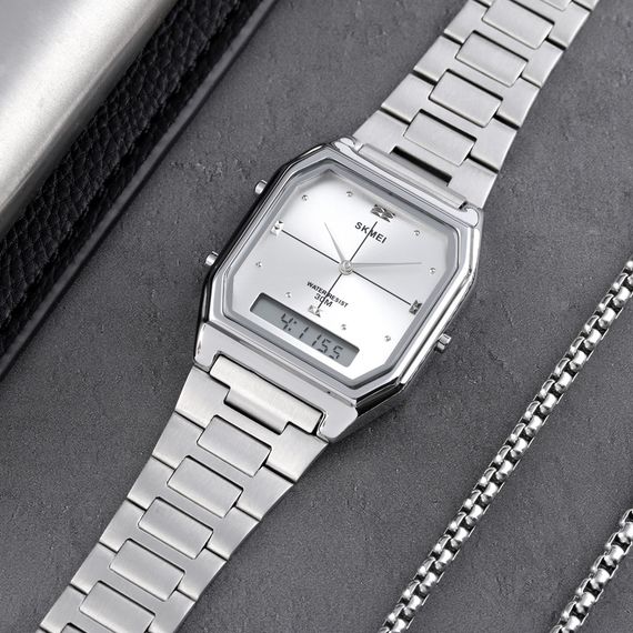 Годинник наручний Skmei 2258SI Silver | Зображення 3