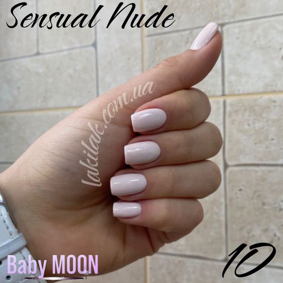 Гель-лак BABY MOON Sensual Nude №10 молочно-рожевий, 6 мл