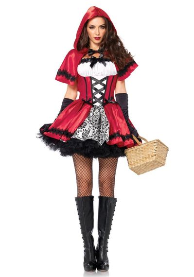 Еротичний костюм Червоної шапочки Leg Avenue Gothic Red Riding Hood L, сукня, накидка Sex Aura | Зображення 6