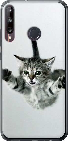 Чехол на Huawei P40 Lite E Летящий котёнок "2322u-1875-17620"