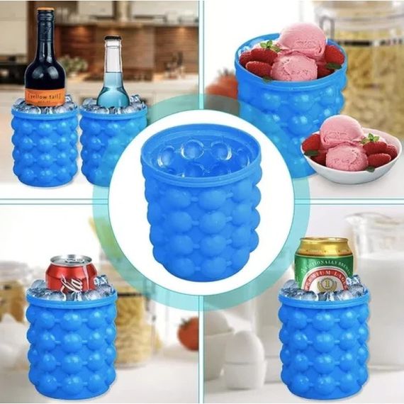 Форма для изготовления и хранения льда двухкамерная Ice Cube Maker
