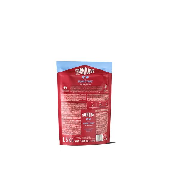 Корм сухий Carnilove Active Salmon & Turkey Small Breed для cобак малих порід лосось та індичка 1,5 кг | Зображення 1
