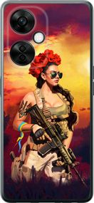 Чехол на OnePlus Nord CE 3 Lite 5G Украинка с оружием "5316u-3144-17620"