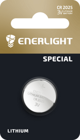 Батарейка ENERLIGHT LITHIUM CR 2025 BLI 1