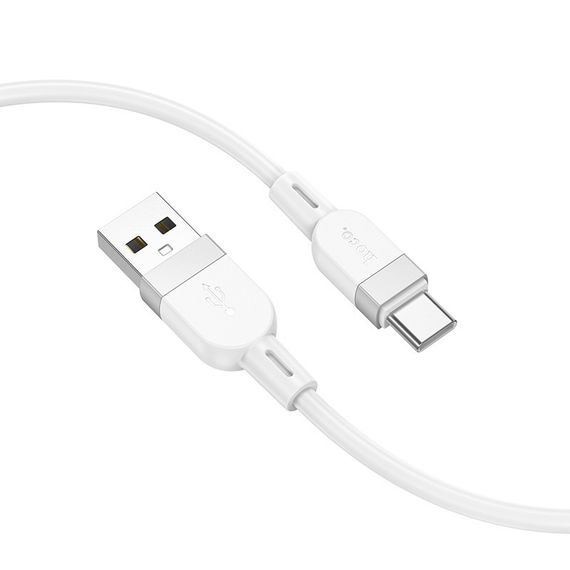 Дата кабель Hoco X109 Energy silicone USB to Type-C (1m) White | Зображення 1