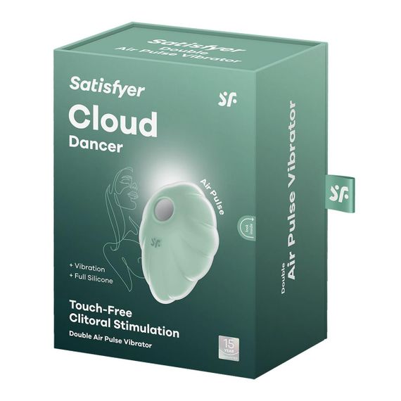 Вакуумный стимулятор с вибрацией Satisfyer Cloud Dancer Mint Sex Aura | Зображення 5