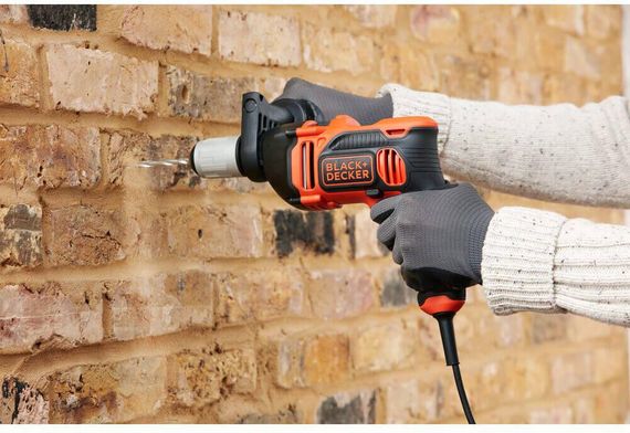 Дрель сетевая ударная BLACK+DECKER BEH850 | Зображення 2