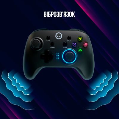 Геймпад Lorgar TRIX-510 PC iOS13 Android PS3 Bluetooth Black (LRG-GP510) | Зображення 1