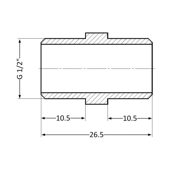 Ниппель Thermo Alliance Standart 1/2" НР SD4071515 | Зображення 1