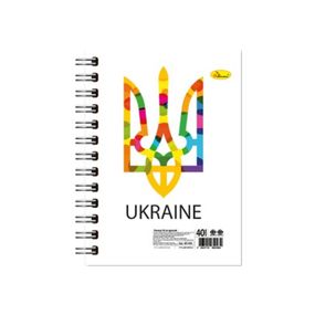 Блокнот А6 "Патриотический" АП-1903-1, 40 листов, пружина сбоку