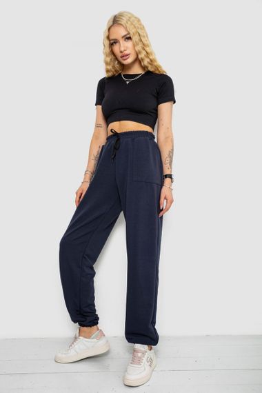 Спортивні штани жіночі, колір темно-синій, 238R347 | Зображення 1