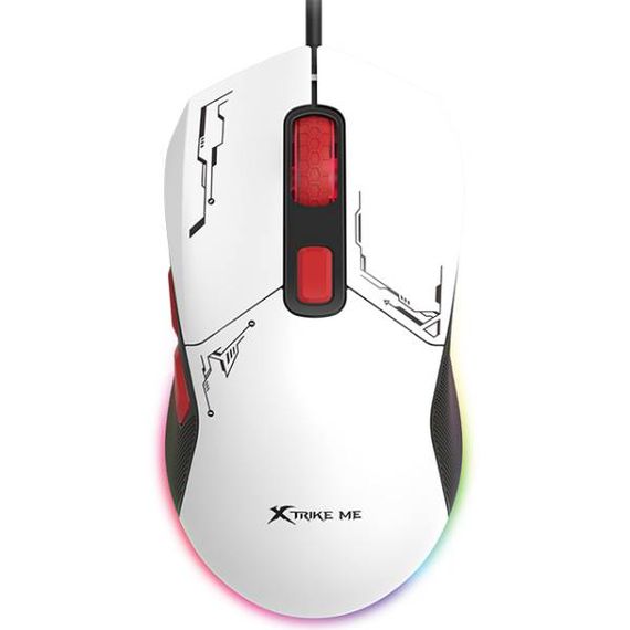 Мишка XTRIKE ME GM-316, ігрова, 7200dpi., 6кн., 13 режимів RGB, 2 панелі, біла | Зображення 5