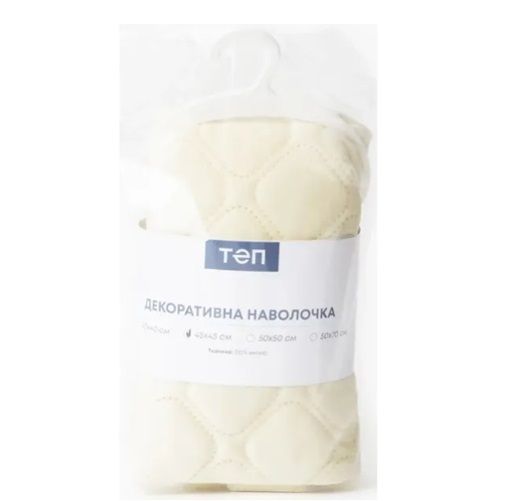 Наволочка декоративная с замком ТЕП VELOUR Мозаика 2-05175_36291 45х45 см бежевая | Зображення 5