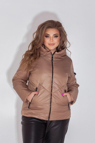 Жіноча демісезонна куртка, арт. 1008, кава | Зображення 9