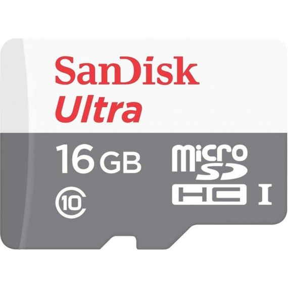 MicroSDHC (UHS-1) SanDisk Ultra 16Gb class 10 (80Mb/s) (adapter SD) | Зображення 1