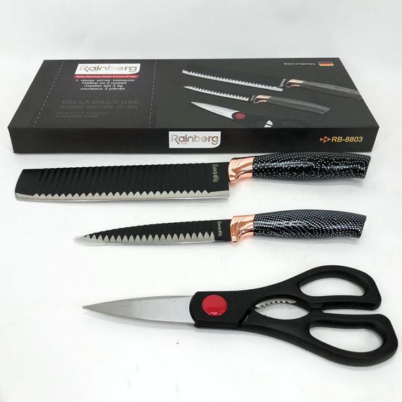 Топ лучших ножей для кухни, Набор ножей кухонные ножи поварские набор, Стальные кухонные ножи JA-31 | Зображення 4