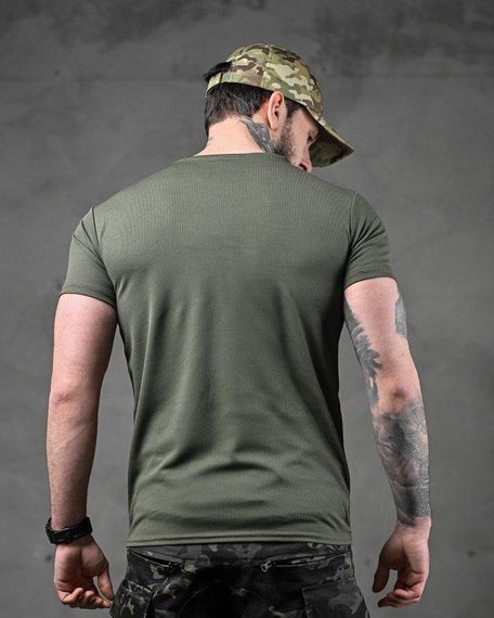 Футболка потовідвідна Bayraktar ЗСУ солдат олива ВТ0983 | Зображення 2