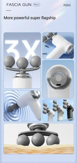 Масажер Fascial Gun, Портативний масажний пістолет LM-130 | Зображення 4