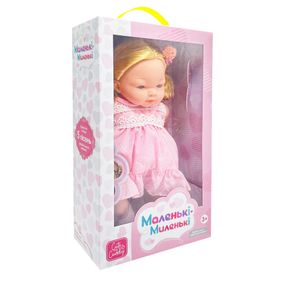 Детская мягконабивная кукла M 5881 I UA(Pink) 33 см, музыкальные эффекты