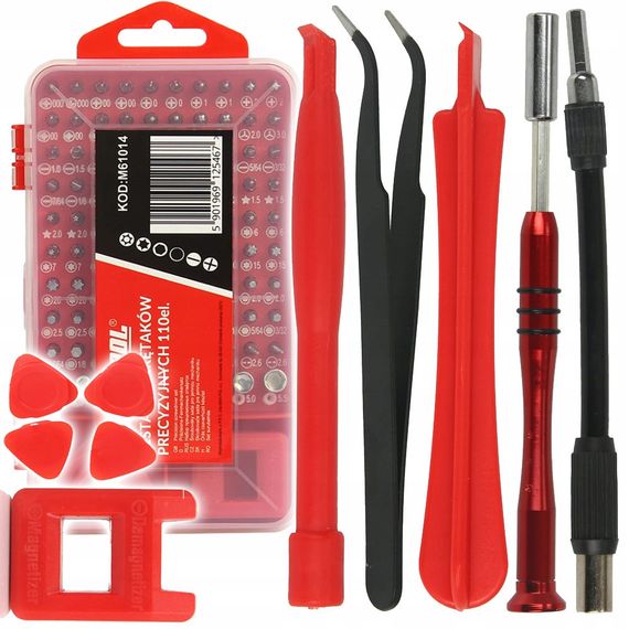 Набір з 110 прецизійних інструментів у двосторонньому кейсі 🔩🔧  110 од. Mar-Pol M61014