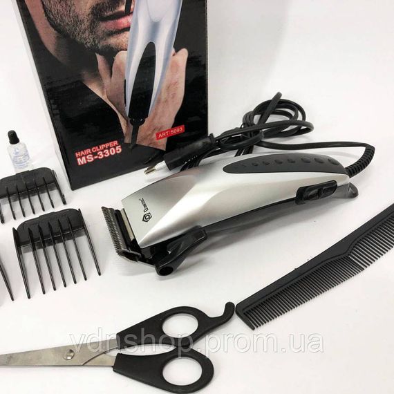 Універсальний тример для стрижки та гоління DOMOTEC, Професійна машинка для стрижки з насадками KO-14