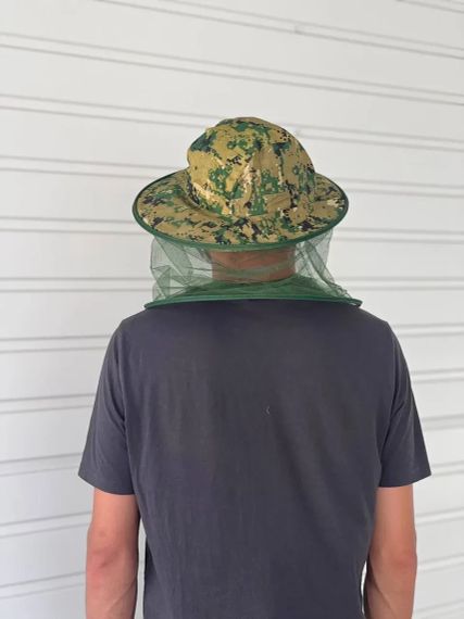 Капелюх антимоскітний камуфляж для полювання риболовлі садівництва / Панама з сіткою для захисту від мошок комарів | Зображення 3