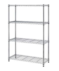 Стелаж металевий хромований розбірний на 4 полиці 90×45×152 см для дому й офісу 6L83618460