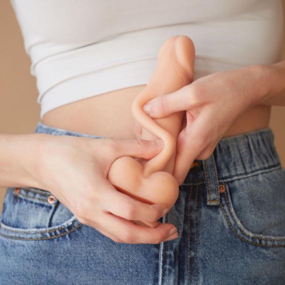 Реалістичний фалоімітатор Strap-On-Me Sliding Skin Realistic Dildo Vanille L, ефект рухливої шкіри Sex Aura | Зображення 5