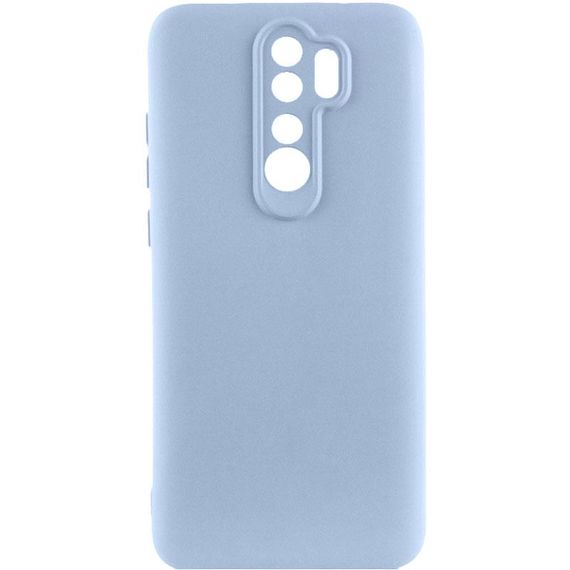 Чохол TPU GETMAN Liquid Silk Full Camera для Xiaomi Redmi 9 Блакитний / Lilac Blue