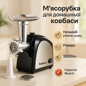 Электрические мясорубки кухонные, Электромясорубка бытовая с насадкой для кебаба, Мясорубки для кафе PQ-52