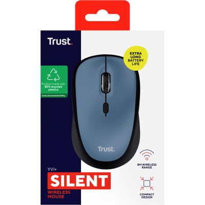 Мышка Trust Yvi+ Silent Wireless/Bluetooth Dark Blue (25514) | Зображення 7