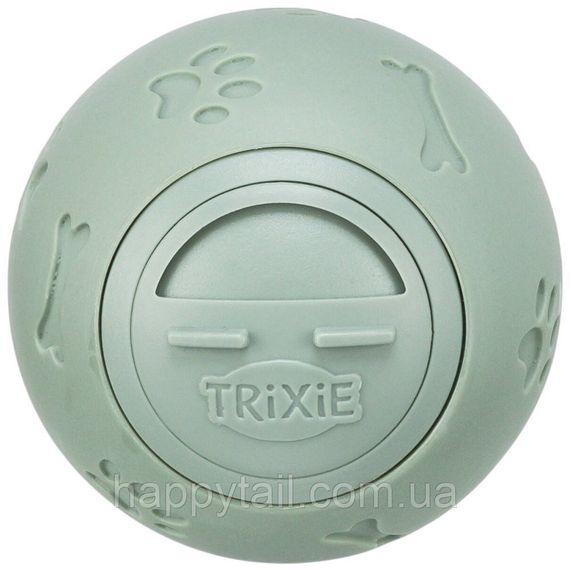 Іграшка Trixie для собак Куля для ласощів пластик 7 см зелена | Зображення 1