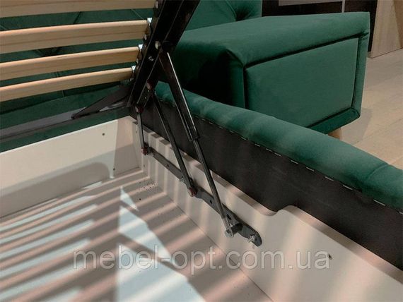 Ліжко Велюр 180х200 см з підйомним механізмом, вибір кольору оббивки | Зображення 1