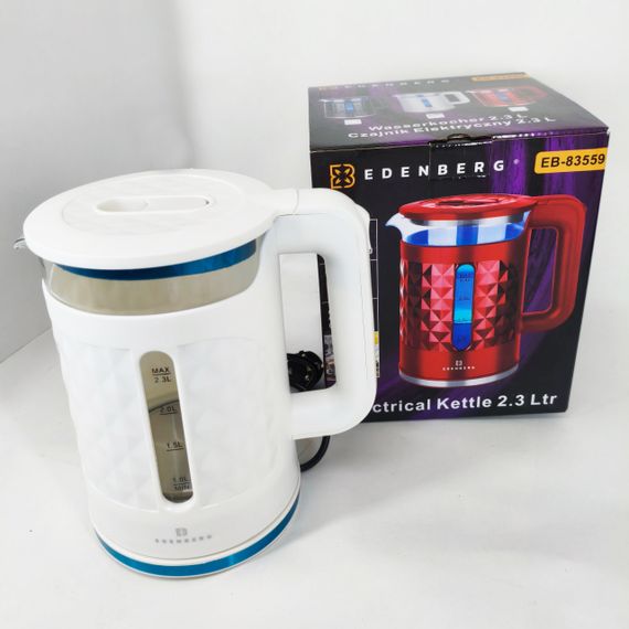 Мощный чайник для кипячения Edenberg EB-83559 2.3л 1500Вт, Электрочайник с индикатором включения CE-84 | Зображення 1