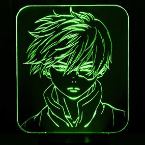 Акриловий світильник-нічник Сьото Тодорокі (Todoroki Shoto) зелений tty-n000091