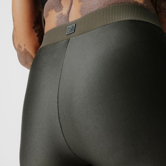 Легінси жіночі Dry+ Feel для бігу укорочені хакі - L UA46L31 | Зображення 5