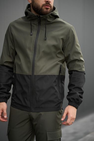 Куртка Softshell light Intruder хакі-чорна | Зображення 1