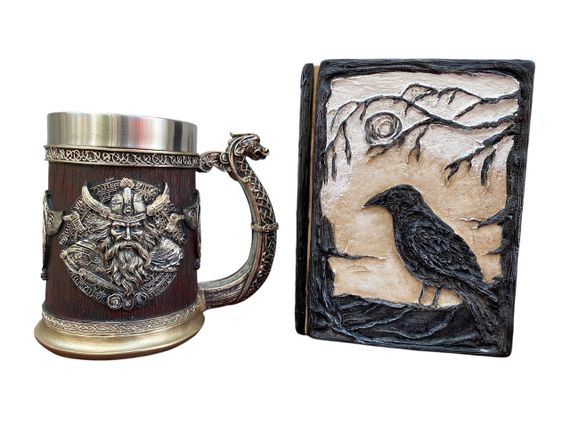 Подарунковий набір Кухоль 3D Берсерк-Віникінг і Блокнот 3D «Тінь Ворона»