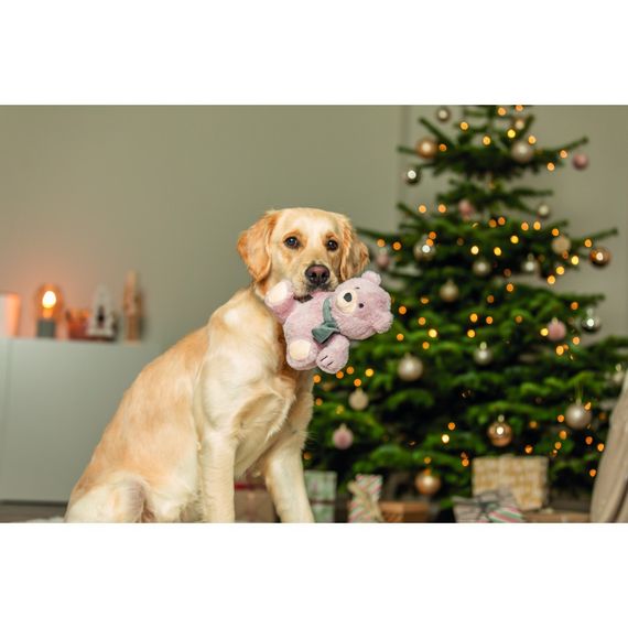Іграшка Trixie для собак Різдвяний ведмедик плюшевий 19 см | Зображення 2