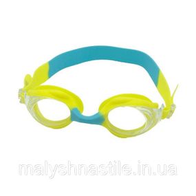 Детские очки для плавания "Swim Goggles" NE-PL-55-MLT-BL желто-голубой