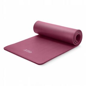 Килимок (мат) спортивний 4FIZJO NBR 180 x 60 x 1.5 см для йоги та фітнесу Burgundy (P-5905973406710)