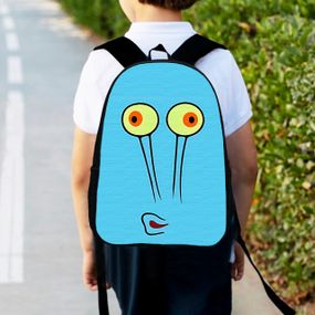 Рюкзак дитячий Губка Боб Равлик Гері 34х27см, міський ранець для хлопчика (00515)