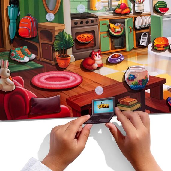 Деревянный пазл-вкладыш "Наведи порядок в комнате и накорми Ваню" (ПСД271) PSD271 | Зображення 5