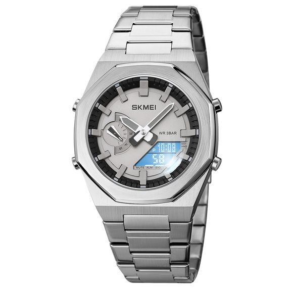 Чоловічий годинник Skmei 1816SIWT Silver-White | Зображення 1