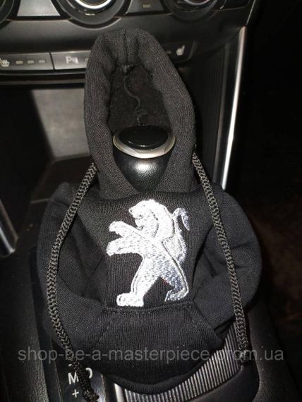 Чохол кофта Худі аксесуар на КПП  Car Hoodie Peugeot Пежо чорний подарунок автомобілісту 10070