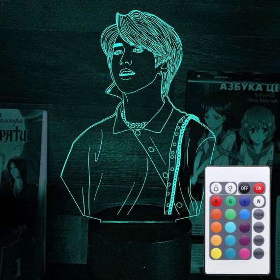 Акриловий світильник-нічник з пультом 16 кольорів Хан Джі Сон tty-n002303