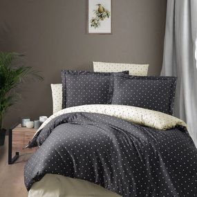 Постельное белье First Choice Cotton Satin 200 х 220 см Point Antracite