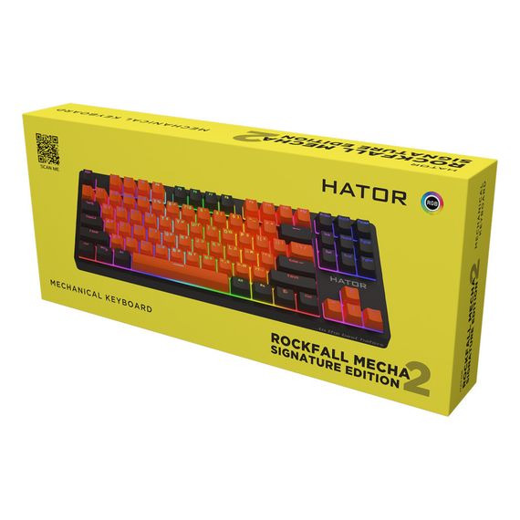 Клавіатура Hator Rockfall 2 Mecha Signature Edition USB Black/Orange/Black (HTK-520-BOB) | Зображення 5